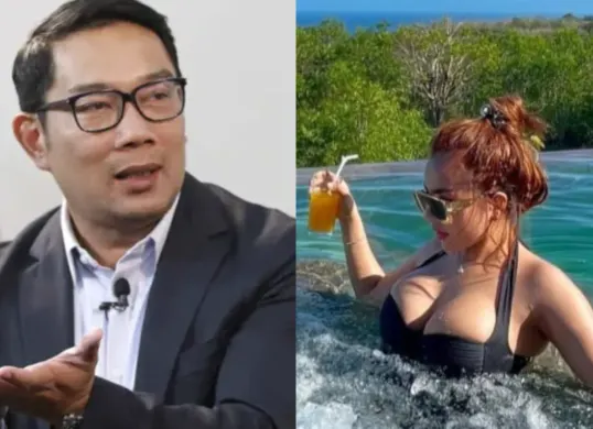 Apakah benar perubahan bentuk tubuh Lisa yang menjadi alasan RK ogah mengakui Celina Azzura sebagai anak kandungnya? (Sumber: Instagram/@lisamarianaaa/@ridwankamil)