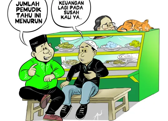 Obrolan Warteg: Efisiensi Mudik Lebaran (Sumber: Poskota/Arif Setiadi)