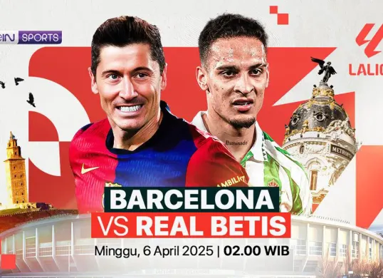 Link live streaming Barcelona vs Real Betis. (Sumber: Vidio)