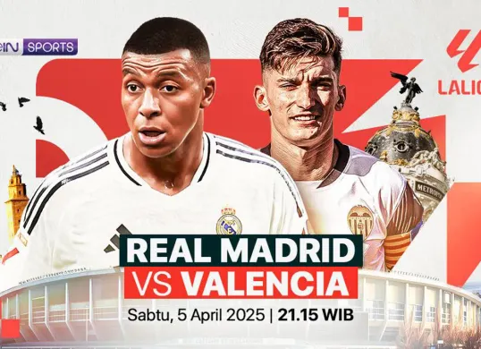 Link live streaming Real Madrid vs Valencia. (Sumber: Vidio)