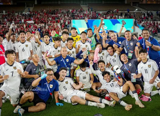 Keluarga pemain Timnas Indonesia U-17 siap menggelar nobar laga Garuda Muda kontra Korea Utara. (Sumber: X @TimnasIndonesia)