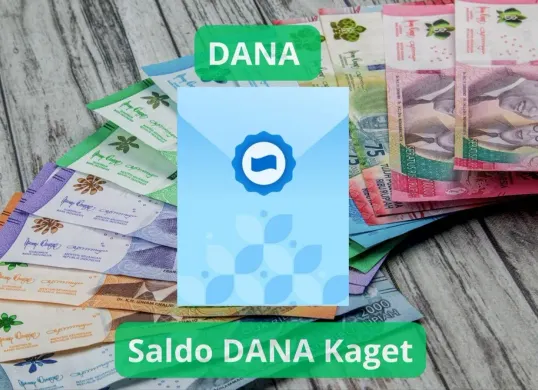 Klaim saldo DANA gratis melalui aplikasi penghasil uang yaitu aplikasi DANA. (Canva)
