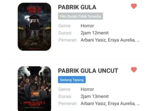 Perbedaan Film Pabrik Gula Versi Cut dan Uncut (Sumber: Screenshot)