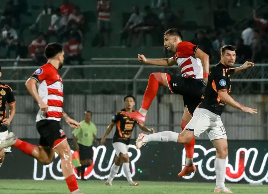 Hasil Madura United vs Persija dalam pertandingan tunda pekan 27 Liga 1 2024-25. (Sumber: Instagram @maduraunited.fc)