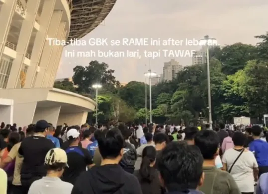 Viral GBK Penuh Sesak Usai Lebaran. (Sumber: Lambe turah)