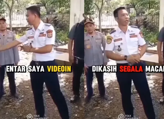 Beredar sebuah video Kabid Dishub Kabupaten Bogor tengah mengarahkan sejumlah sopir angkot diduga terkait pemotongan uang kompensasi. (Sumber: Tangkap Layar Instagram/@folkjawabarat_)