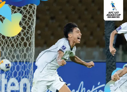 Evandra Florasta memimpin daftar top skor sementara Piala Asia U-17 2025. (Sumber: Instagram @afcasiancup)