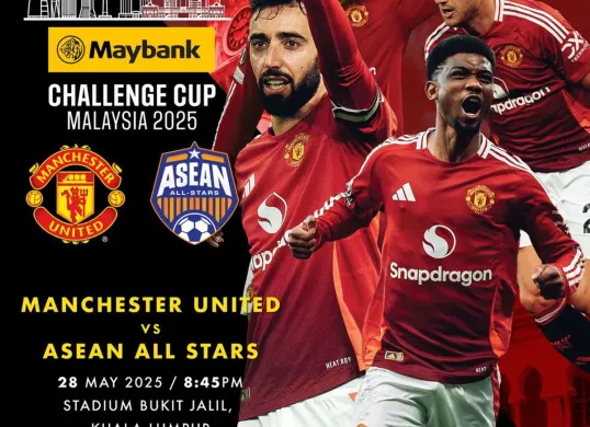 Manchester United dipastikan akan kembali tampil di Malaysia setelah absen selama 16 tahun. Klub asal Inggris itu akan menghadapi tim ASEAN All-Stars di Stadion Nasional Bukit Jalil, Kuala Lumpur, pada Rabu, 28 Mei 2025. (Sumber: PSSI)