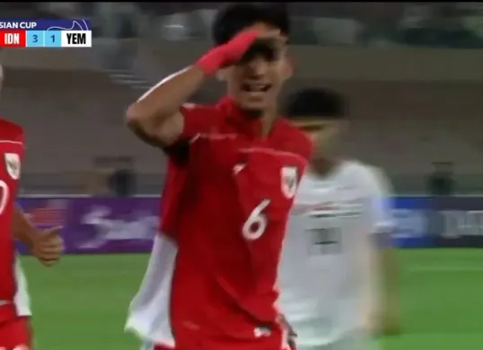 Timnas Indonesia U17 merayakan gol ke gawang Yaman dalam pertandingan kualifikasi Piala Asia U17 2025 di Jeddah, Senin 7 April 2025. (Sumber: Dok/AFC)