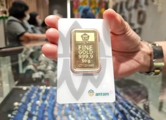 Harga emas batangan PT Aneka Tambang Tbk (Antam) dilaporkan menguat pada perdagangan hari ini, Senin, 3 Agustus 2026. (Sumber: Dok. Logam Mulia)