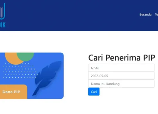 Cek penerima PIP 2025. (Sumber: pip.kemdikbud.go.id)