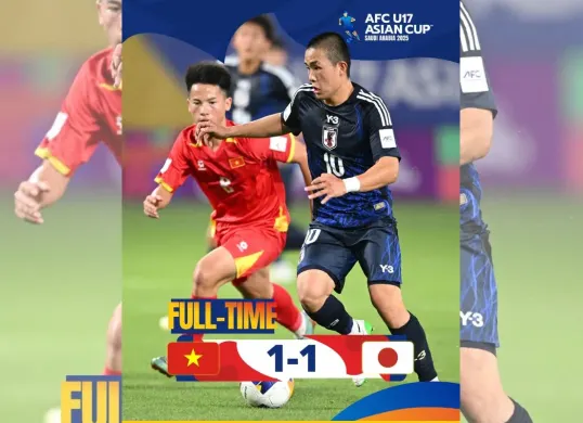 Timnas Vietnam U-17 tampil mengesankan dalam AFC U-17 Asian Cup 2025. (Sumber: Instagram/afcasiancup)
