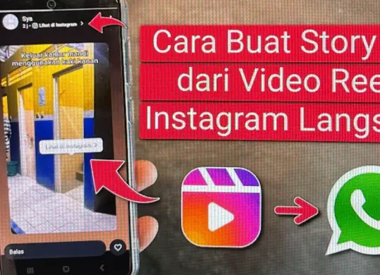 Gini cara gampang bikin status WhatsApp langsung dari Reels tanpa ribet, dijamin praktis dan keren abis. (Sumber: Youtube Tutorind)