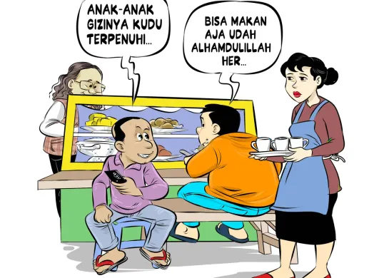 Obrolan Warteg: Jangan Lewatkan Masa Keemasan Anak (Sumber: Poskota/Arif Setiadi)