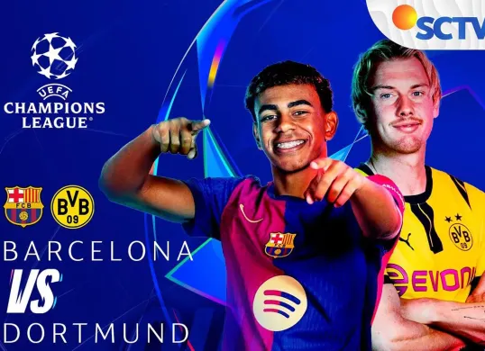 Jadwal siaran langsung sepak bola pada Kamis dini hari, 10 April 2025, ada Liga Champions, Piala Asia U-17 hingga Piala Portugal. (Sumber: Instagram @sctv.sports)