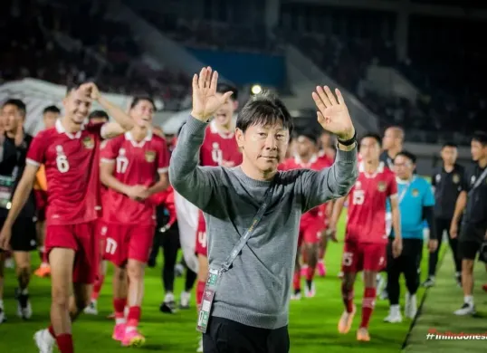 Potret pelatih Shin Tae-yong saat masih bersama Timnas Indonesia. (Sumber: Instagram/republikindonesia)