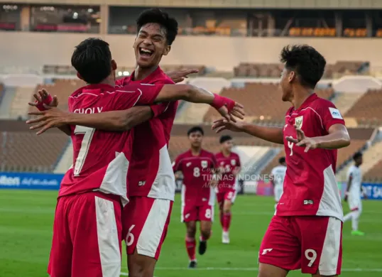 Ilustrasi- laga perdana Timnas Indonesia U-17 vs Tajikistan U-17. (Sumber: PSSI)