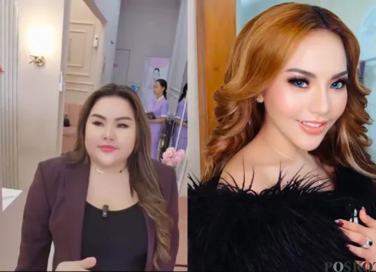 Lisa Mariana kabur dari pemeriksaan polisi soal video asusila yang melibatkan dirinya. (Sumber: Instagram/lisamarianaaa dan TikTok/badanintelejennetizen1)
