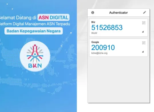 Cara Aktivasi MFA di ASN Digital, begini cara download Google Authenticator di Hp.
