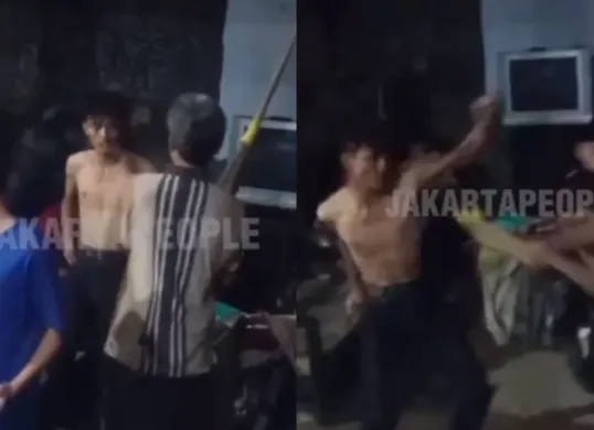 Kronologi pemuda menusuk pemilk warung di Jakarta Timur seusai tidak terima ditegur. (Sumber: Tangkap Layar Instagram/@funnelmedia)