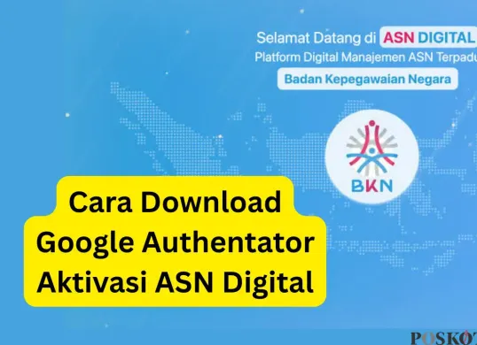Begini cara download aplikasi Google Authenticator untuk ativasi MFA di ASN Digital. (Sumber: Poskota/Faiz)
