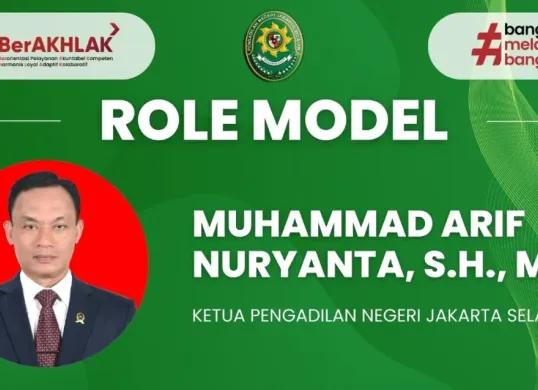 Ketua Pengadilan Negeri Jakarta Selatan, Muhammad Arif Nuryanta (MAN) diduga menerima suap senilai Rp60 miliar untuk mempengaruhi hasil putusan perkara korupsi ekspor minyak sawit mentah (CPO). (Sumber: Dok Pengadilan Negeri Jakarta Selatan)