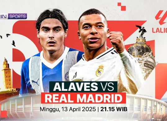 Link live streaming Alaves vs Real Madrid. (Sumber: Vidio)