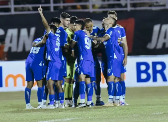 Para pemain Persib Bandung saat bertandang ke Stadion Segiri pada pekan ke-28 Liga 1 2024/2025 lawan Borneo FC. (Sumber: X/@persib)