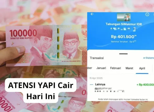 Saldo bansos ATENSI YAPI Rp400.000 cair hari ini Selasa, 15 April 2025 via Bank Mandiri. (Sumber: Poskota/Audie Salsabila)