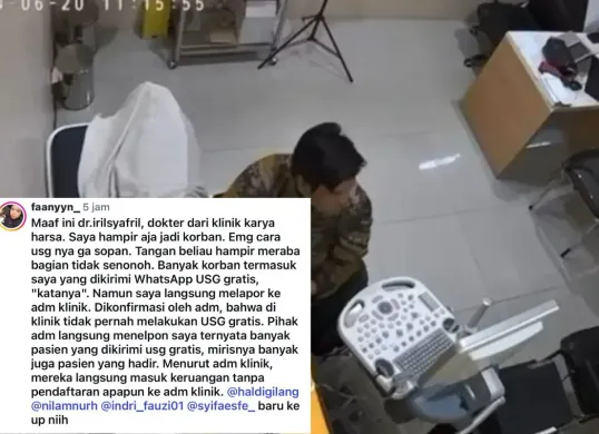 Seorang dokter di Garut diduga lakukan tindak pelecehan seksual terhadap pasiennya. (Sumber: X/@kegblgnunfaedh)