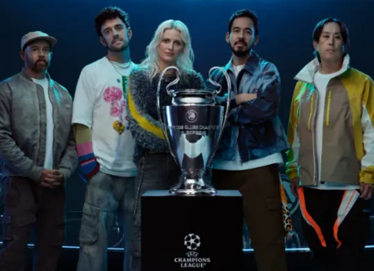 UEFA mengumumkan Linkin Park akan mengisi pertunjukan pra-pertandingan pada partai final Liga Champions musim ini di Allianz Arena. (Sumber: UEFA)