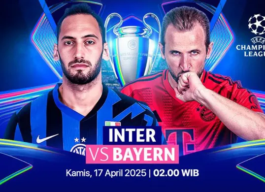 Live streaming Inter Milan vs Bayern Munchen. (Sumber: Vidio)