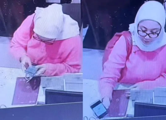 Seorang kustomer di salah satu toko pakaian di Jakarta Selatan melakukan penipuan dengan mengedit bukti transfer palsu saat berbelanja. (Sumber: Tangkap Layar Instagram/@medsos_rame)