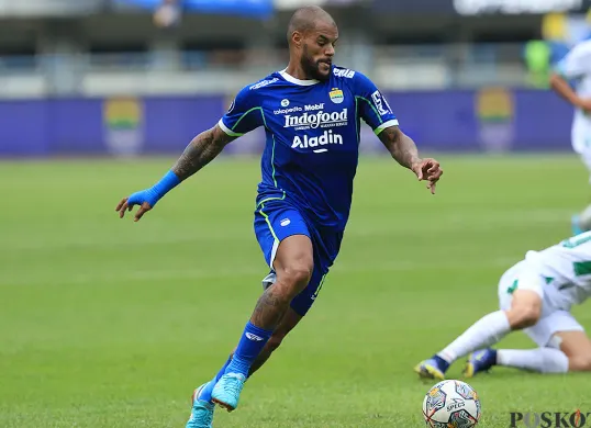 Pemain Persib, David da Silva (Sumber: Poskota/Ade Mamad)