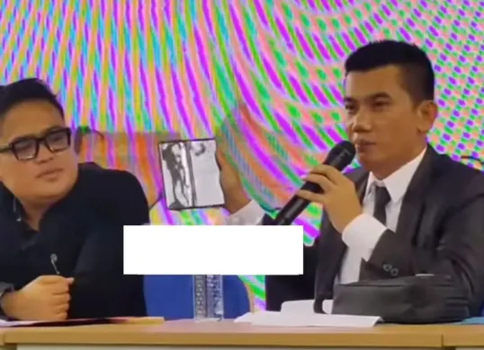 Seorang pria mendadak mengaku sebagai ayah biologis dari anak Lisa Mariana, CA (Sumber: TikTok/@haldrama3)