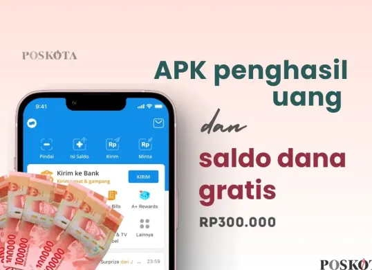 Klaim saldo DANA gratis Rp300.000 dari aplikasi penghasil uang Viewpoints. (Sumber: Poskota/Della Amelia)