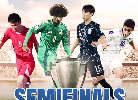 Link live streaming Semifinal Piala Asia U-17 2025 Arab Saudi vs Korea Selatan dan Uzbekistan vs Korea Utara. (Sumber: Instagram @visionplussport)