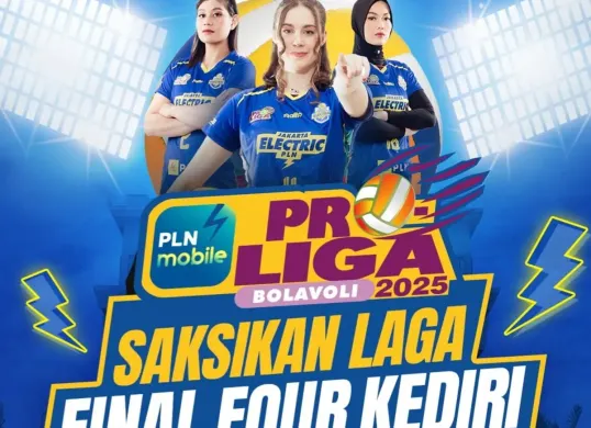 Final four Proliga 2025 berlanjut di GOR Jayabaya, Kota Kediri. (Sumber: @proliga _official)
