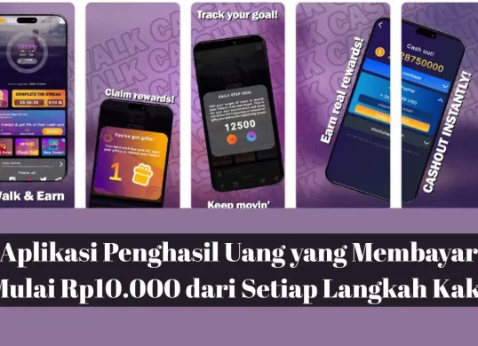 Aplikasi penghasil uang yang membayar mulai Rp10.000 (Sumber: Google Play/CashWalk)
