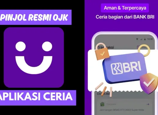 Pinjol resmi OJK bernama aplikasi Ceria ini bisa diajukan oleh Anda yang berpenghasilan Rp3 Juta per bulan. (Sumber: Poskota/Neni Nuraeni/BRI)