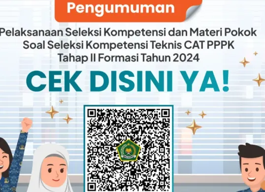 Ilustrasi jadwal seleksi PPPK Tahap 2 di lingkungan Kemenag. (Sumber: Kemenag)