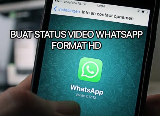 Cara buat status WhatsApp format HD. (Canva)