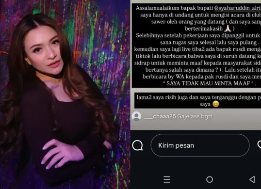 Dituntut minta maaf soal sawer di Sidrap, Nathalie Holscher menolaknya (Sumber: Instagram/@nathalieholscher)