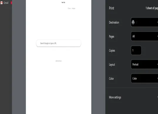 Print gambar langsung dari Google Chrome tanpa perlu simpan atau download gambar terlebih dahulu. (Sumber: Poskota/Adhitya Fajar Fikrillah)