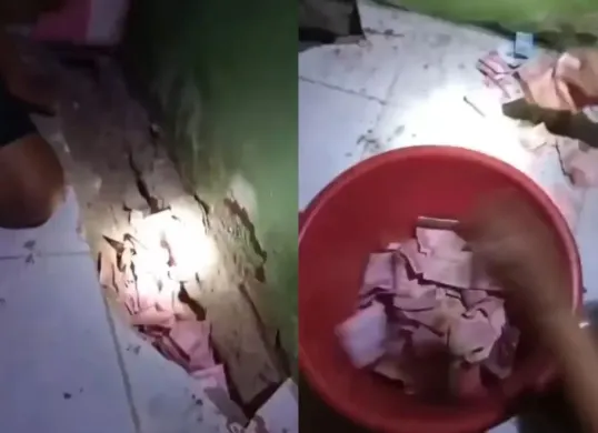 Video rekaman warga temukan uang tunai Rp22 juta pecahan Rp100 ribu di sarang tikus viral di media sosial.