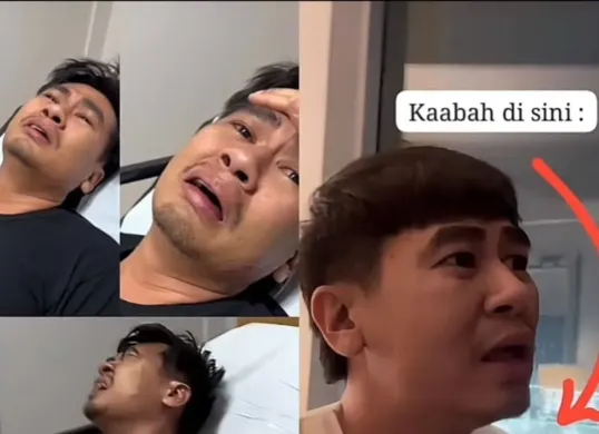 Mak Beti sakit parah saat umrah karena bercandain arah kiblat dan kabah. (Sumber: X)