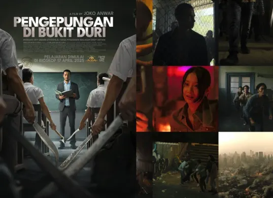 Poster dan adegan dari film Pengepungan di Bukit Duri. (Sumber: X/@jokoanwar)