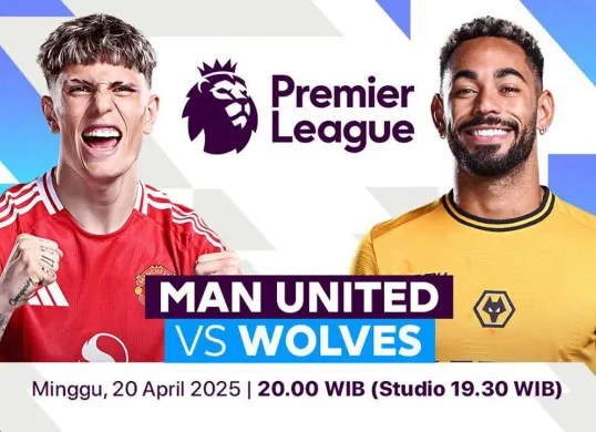 Link live streaming Manchester United vs Wolves. (Sumber: Vidio)