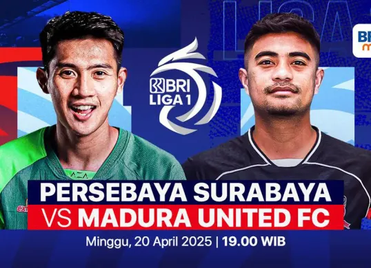 Link live streaming Persebaya vs Madura United. (Sumber: Vidio)