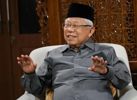 Wakil Presiden ke-13 Republik Indonesia, Ma'ruf Amin, menyampaikan pandangannya terkait wacana evakuasi warga Gaza ke Indonesia. (Sumber: Capture Instagram Kyai Maruf Amin)